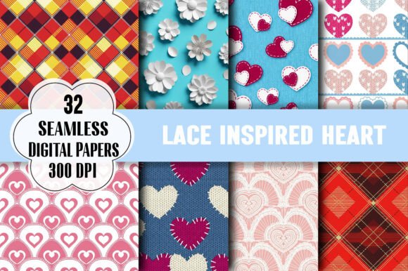 Charming Lace Inspired Heart Patterns for Creative Projects