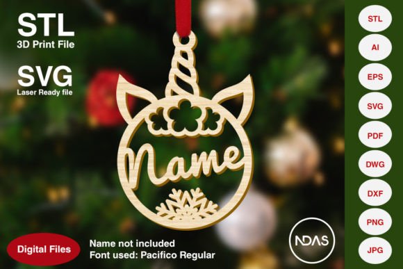 Enchant Your Holiday Decor with a Magical Unicorn Horn Design
