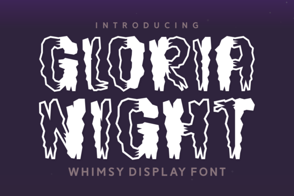 Gloria Night: A Spooky and Fun Font Duo for Halloween Designs