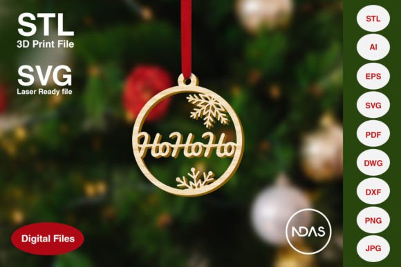 Ho Ho Ho Christmas Tree Ornament Decor: Festive Design Files
