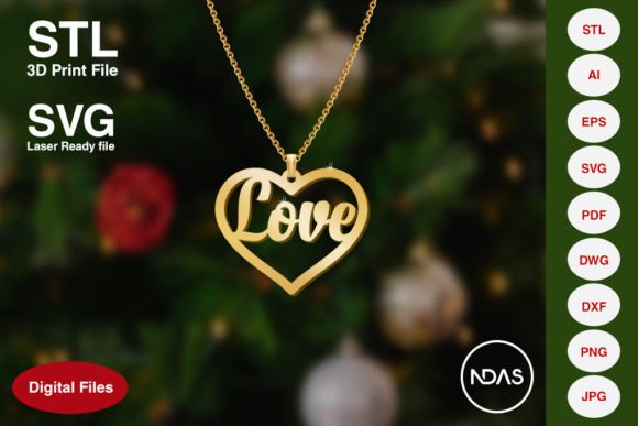 Love Text on Heart: A Perfect Valentine's Day Gift Design