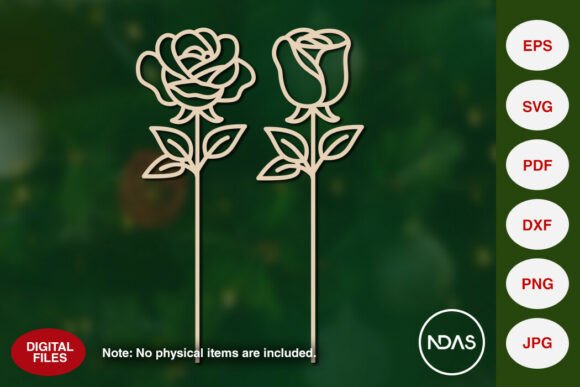 Rose & Rose Bud for Valentine's Day