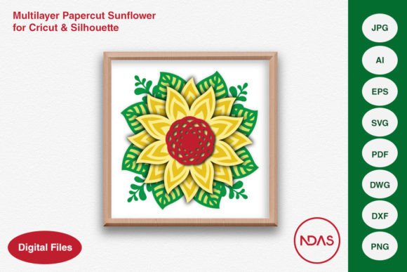 Stunning 7-Layer Sunflower Papercut for Cricut & Silhouette